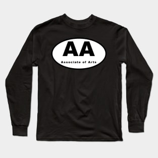 AA (Associate of Arts) Oval Long Sleeve T-Shirt